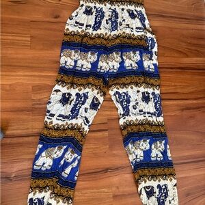 Elephant Print Women's Pants